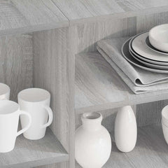 vidaXL Sideboard | Grey Sonoma | Engineered Wood | Medium | Sideboard 3