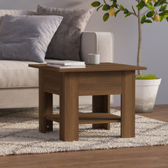 vidaXL Coffee Table Brown Oak 55x55x42 cm Engineered Wood 1