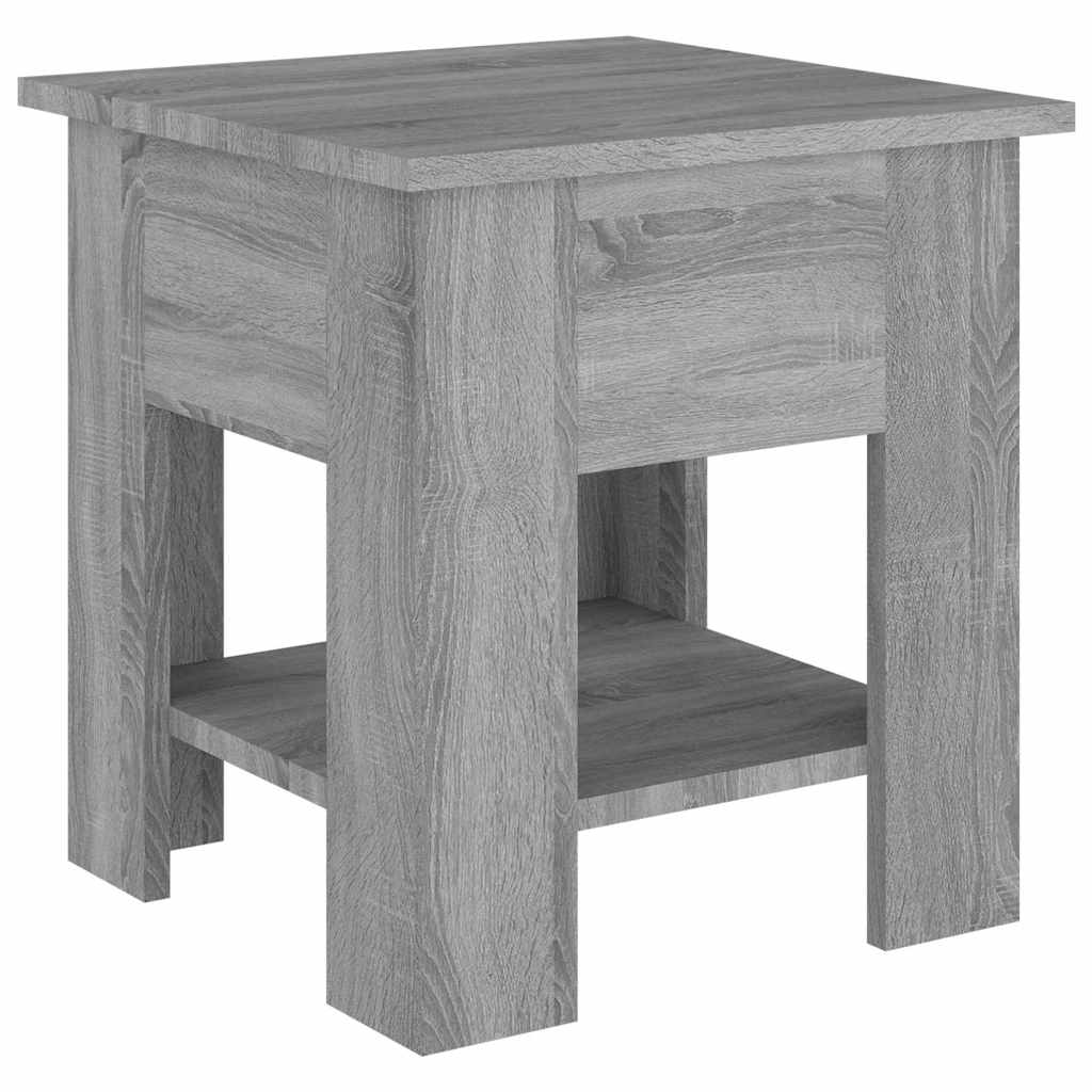 vidaXL Coffee Table Grey Sonoma 40x40x42 cm Engineered wood 2