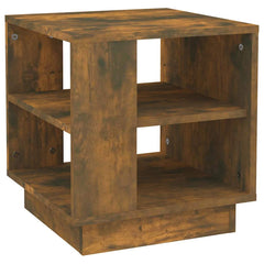 vidaXL Coffee Table Smoked Oak 40x40x43 cm Engineered Wood 2