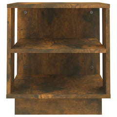 vidaXL Coffee Table Smoked Oak 40x40x43 cm Engineered Wood 5