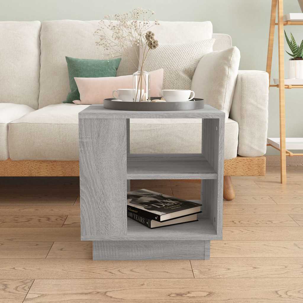 vidaXL Coffee Table Grey Sonoma 40x40x43 cm Engineered Wood 3