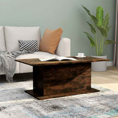 813092 vidaXL Coffee Table Smoked Oak 102x55,5x40 cm Engineered Wood 1