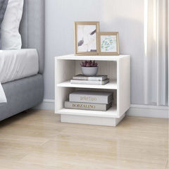 vidaXL Bedside Cabinet | Set of 2 | White | Solid pinewood | Medium 4