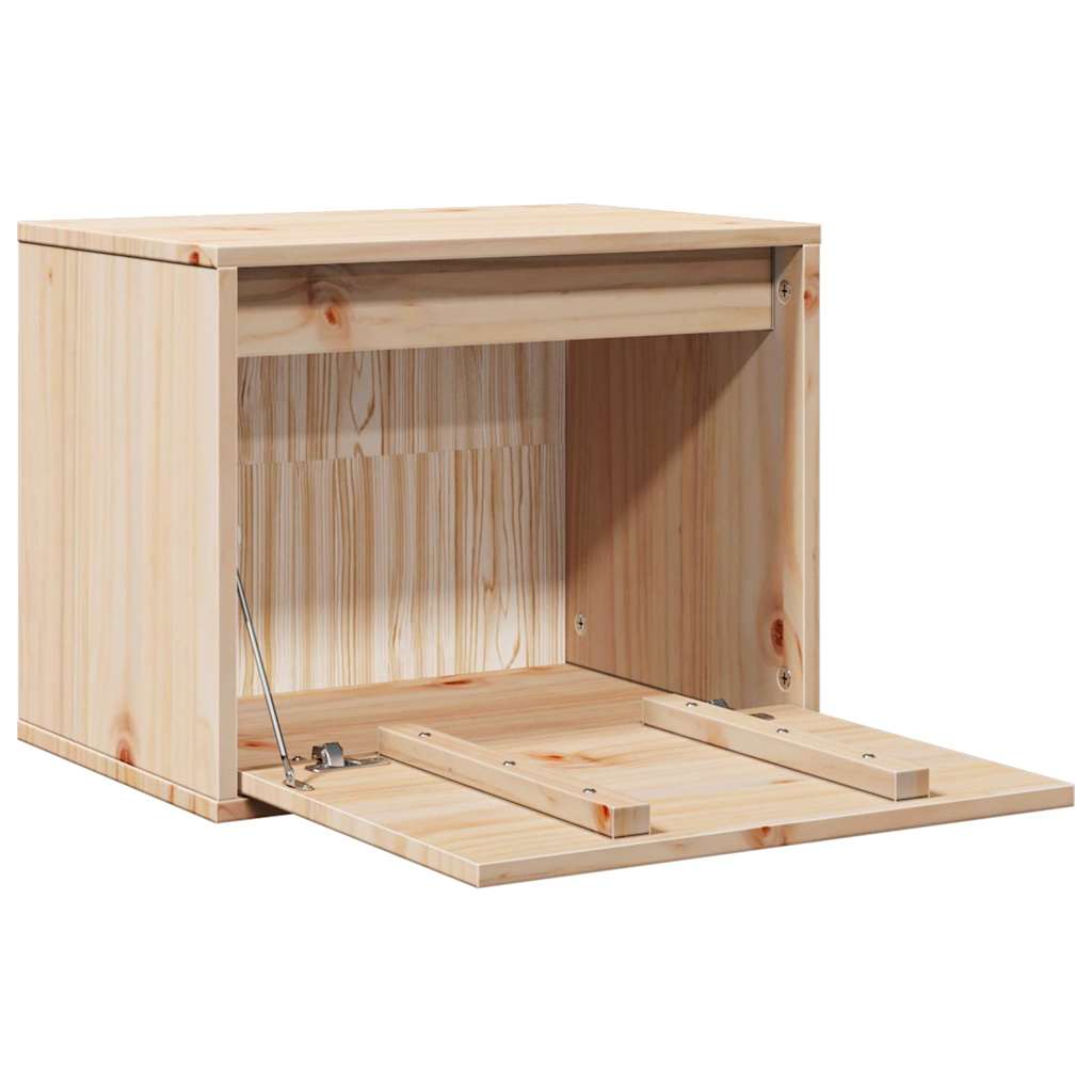 vidaXL Wall Cabinet | Pine | Solid pinewood | 45x30x35 cm | Wall mounting 5
