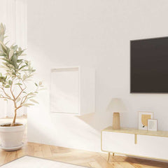 vidaXL Wall Cabinets 2pcs White 30x30x40 cm Solid Wood Pine 3