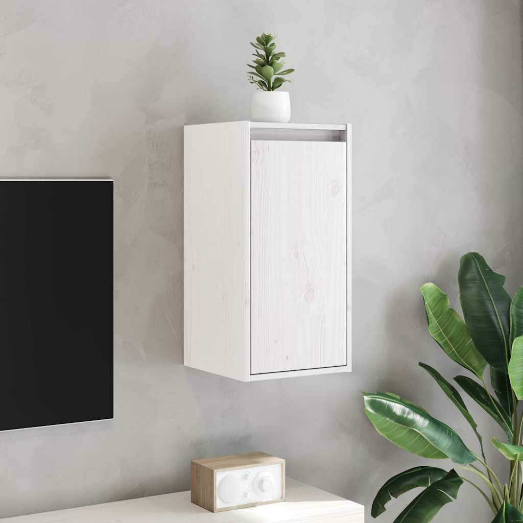 vidaXL Wall Cabinet | White | Solid pinewood | 30x30x60 cm | Wall Cabinet 1
