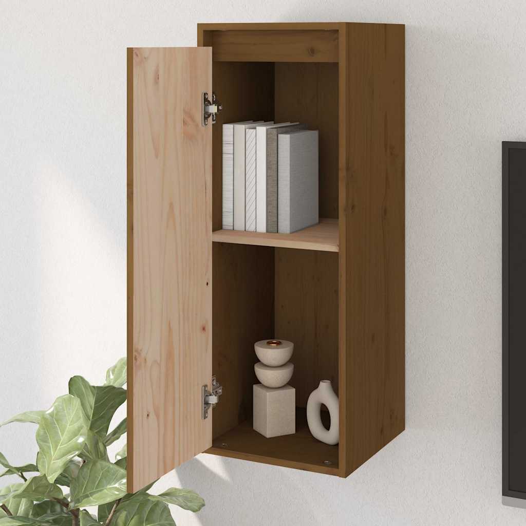 vidaXL Wall Cabinet | Set of 2 | Honey brown | Solid pine wood | Medium 4