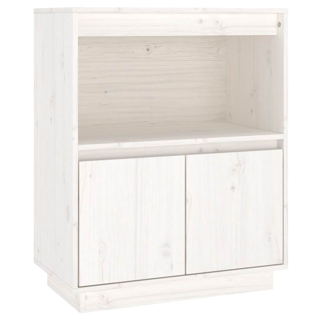 vidaXL Sideboard | White | Solid pinewood | Medium | Sideboard | Rectangular 2