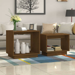 vidaXL Coffee Table | Honey brown | Solid pinewood | Small to Medium | Stackable 1