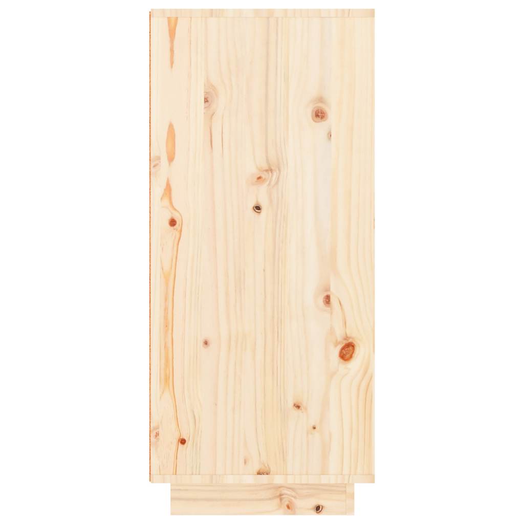 vidaXL Shoe Cabinet 60x35x80 cm Solid Wood Pine 6