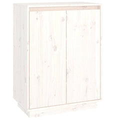vidaXL Shoe Cabinet | White | Solid pinewood | Medium | Shoe Cabinet 2