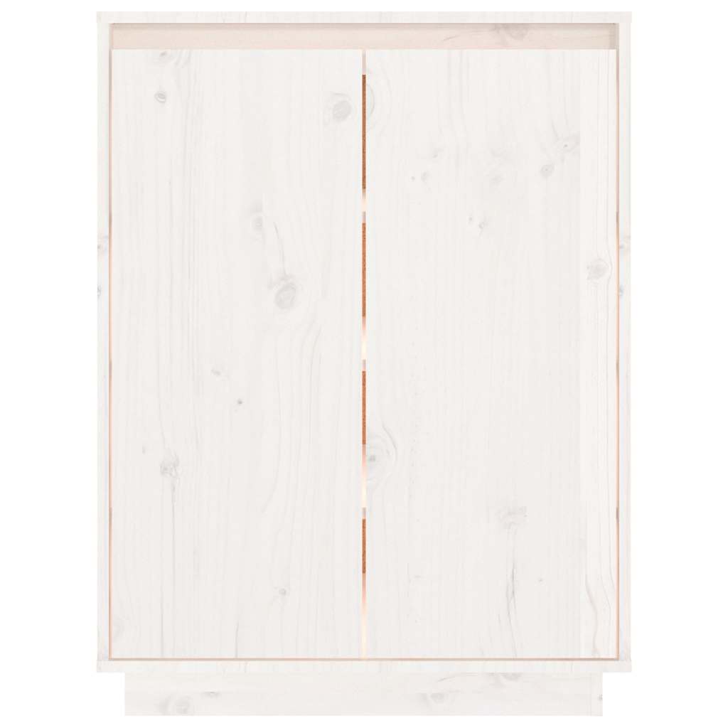 vidaXL Shoe Cabinet | White | Solid pinewood | Medium | Shoe Cabinet 5