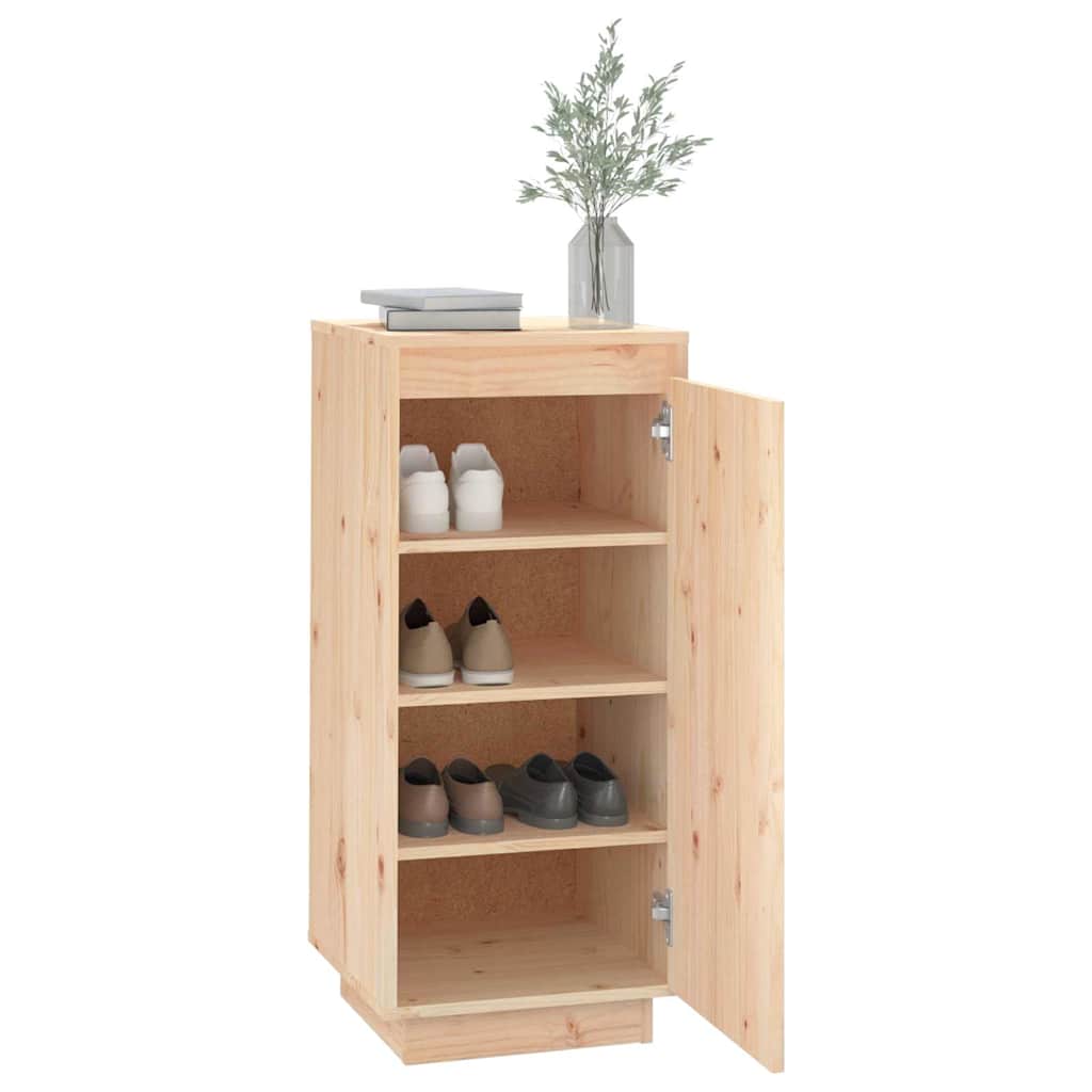 vidaXL Shoe Cabinet | Natural Pine | Solid pinewood (untreated) | Medium 4