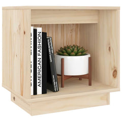 vidaXL Bedside Cabinet | Set of 2 | Natural Wood | Solid pinewood | Medium 4