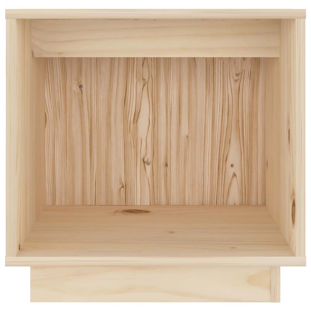 vidaXL Bedside Cabinet | Set of 2 | Natural Wood | Solid pinewood | Medium 5