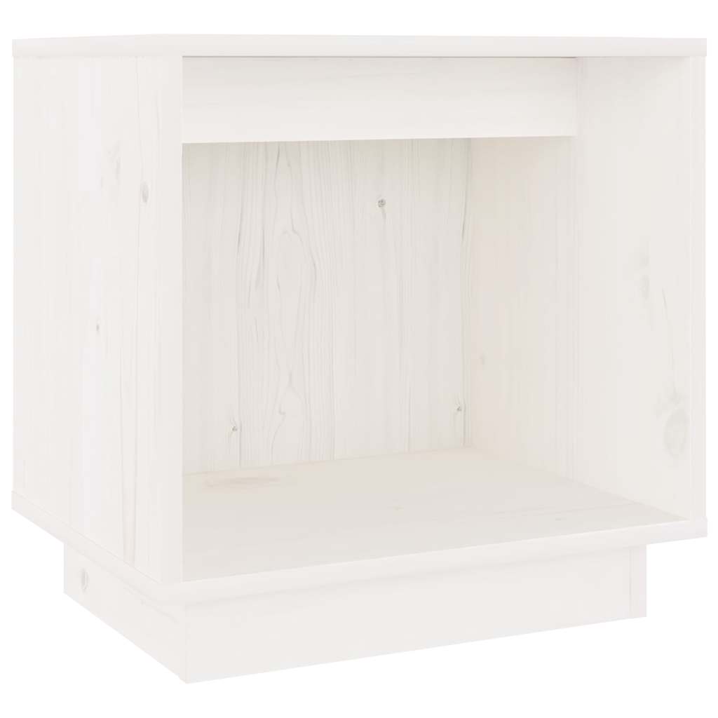 vidaXL Bedside Cabinet | White | Solid pinewood | 40x30x40 cm | Bedside Cabinet 2