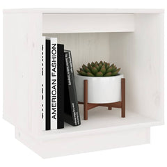 vidaXL Bedside Cabinet | White | Solid pinewood | 40x30x40 cm | Bedside Cabinet 3