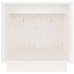 vidaXL Bedside Cabinet | White | Solid pinewood | 40x30x40 cm | Bedside Cabinet 4