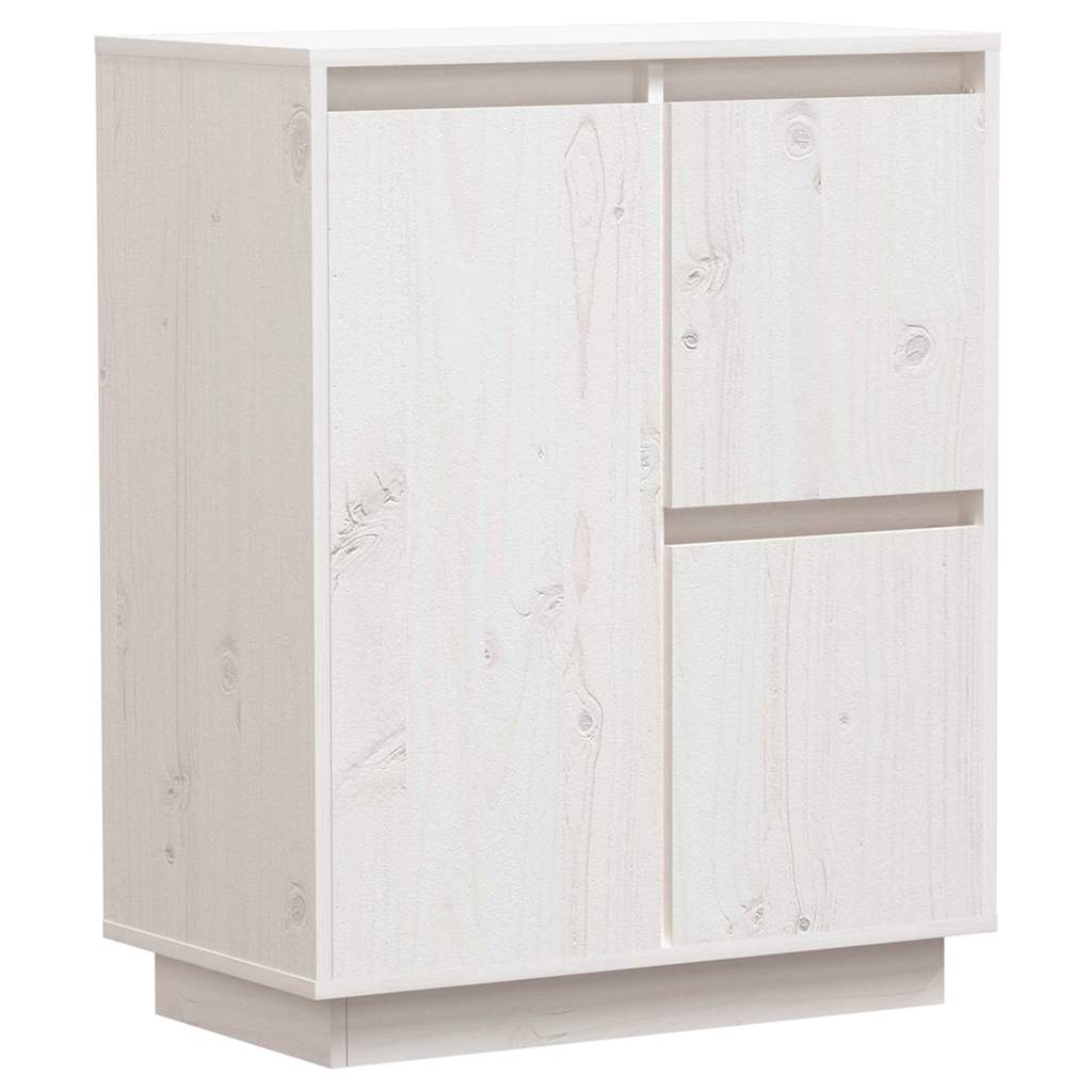 vidaXL Sideboard | White | Solid pine wood | Medium | Sideboard | Rectangular 2