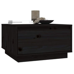 vidaXL Coffee Table | Black | Solid Pine Wood | Medium | Coffee Table 4