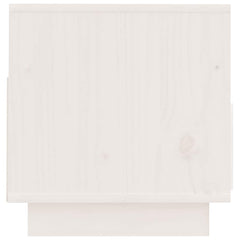 vidaXL TV Cabinet | White | Solid Pine Wood | 60 cm x 35 cm x 37 cm | TV Cabinet 6