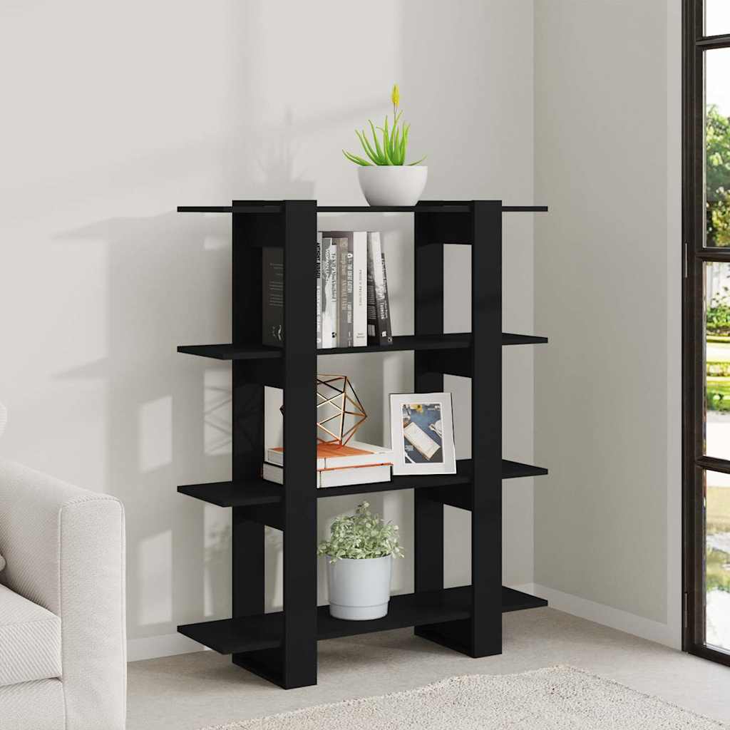 vidaXL Book Cabinet | Black | Engineered wood | Medium | Book Cabinet 6