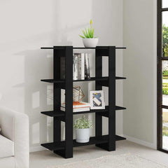 vidaXL Book Cabinet | Black | Engineered wood | Medium | Book Cabinet 6
