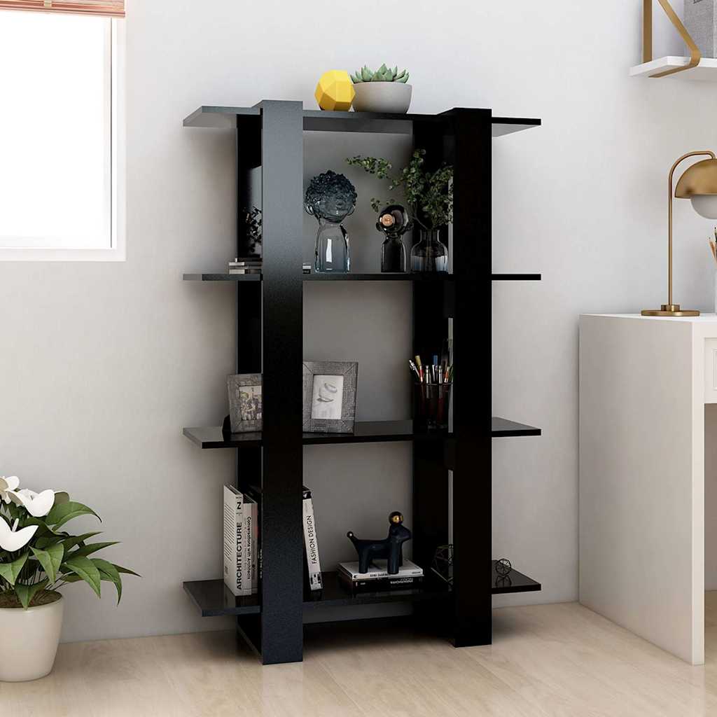 vidaXL Book Cabinet | Black | Engineered Wood | Medium | Book Storage 3