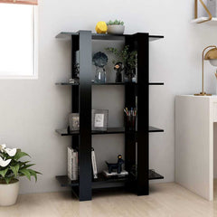 vidaXL Book Cabinet | Black | Engineered Wood | Medium | Book Storage 3