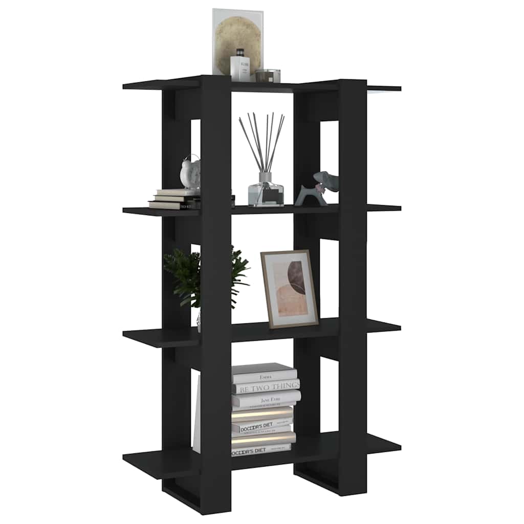 vidaXL Book Cabinet | Black | Engineered Wood | Medium | Book Storage 4