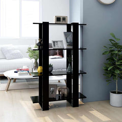 vidaXL Book Cabinet | Black | Engineered Wood | Medium | Book Storage 1