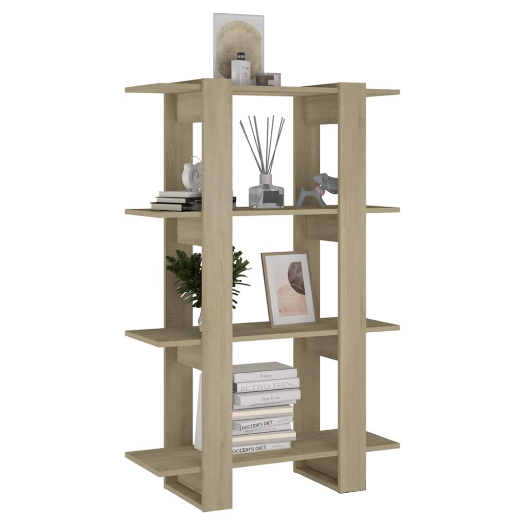 vidaXL Book Cabinet | Sonoma oak | Engineered wood | Medium | Book Cabinet 4