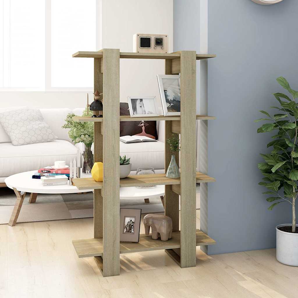 vidaXL Book Cabinet | Sonoma oak | Engineered wood | Medium | Book Cabinet 1