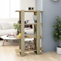 vidaXL Book Cabinet | Sonoma oak | Engineered wood | Medium | Book Cabinet 1