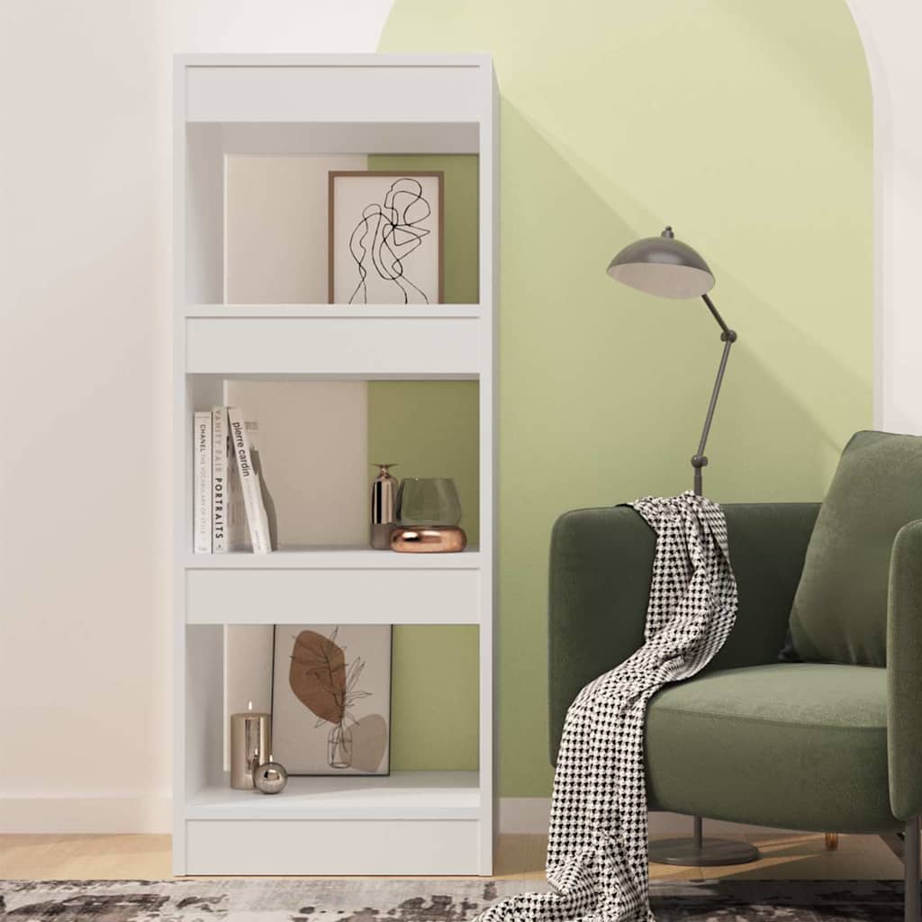 vidaXL Book Cabinet | White | Engineered Wood | Small | Book Cabinet 3