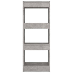 vidaXL Book Cabinet | Concrete grey | Engineered wood | Compact | Book Cabinet 5