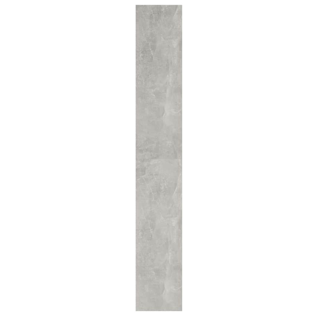 vidaXL Book Cabinet | Concrete Grey | Engineered wood | Tall and narrow 6