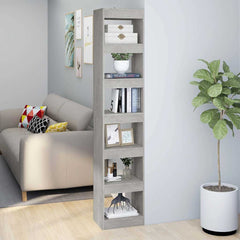 vidaXL Book Cabinet | Concrete Grey | Engineered wood | Tall and narrow 1