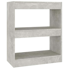 vidaXL Book Cabinet | Concrete Grey | Engineered wood | Medium | Book Cabinet 2