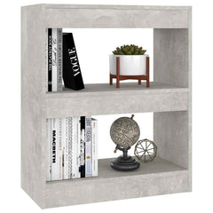 vidaXL Book Cabinet | Concrete Grey | Engineered wood | Medium | Book Cabinet 4