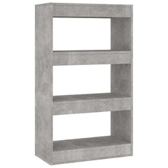 vidaXL Book Cabinet | Concrete grey | Engineered wood | Medium | Book Cabinet 2