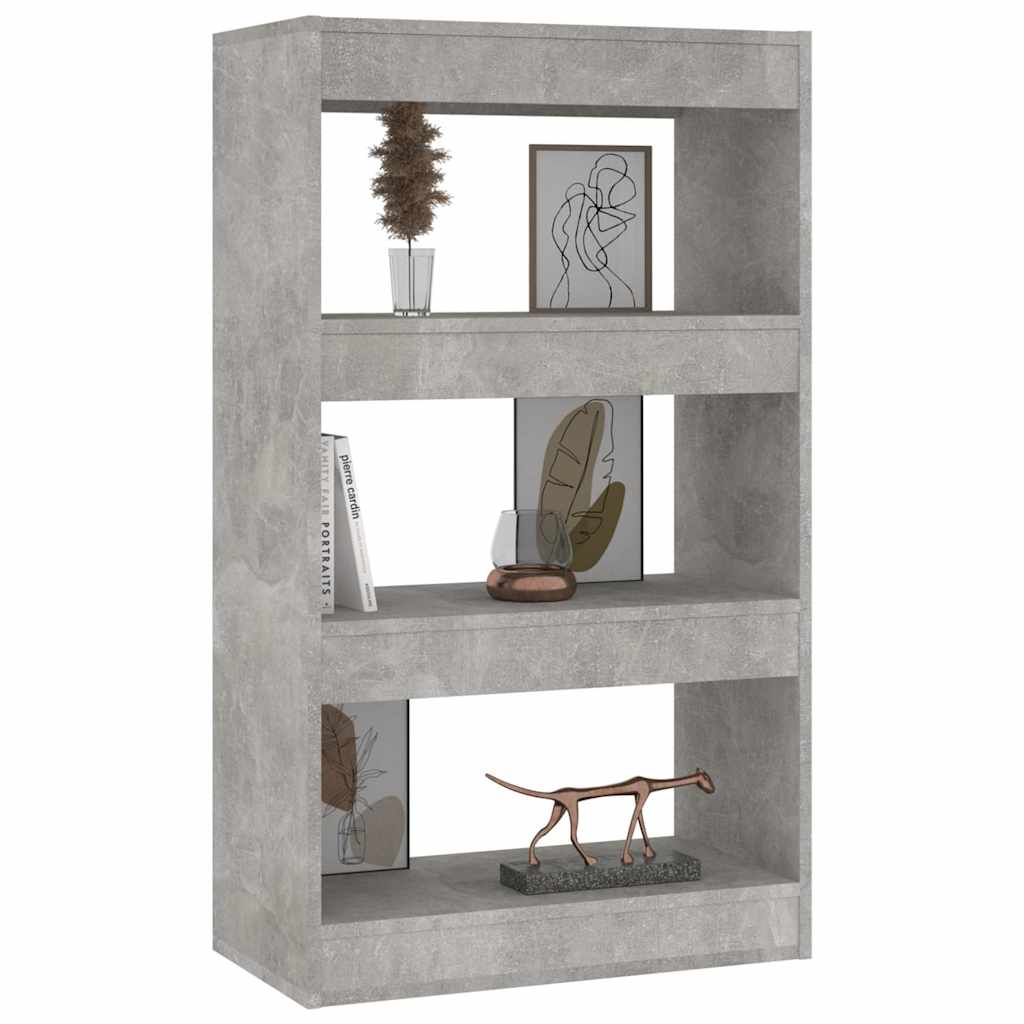 vidaXL Book Cabinet | Concrete grey | Engineered wood | Medium | Book Cabinet 4