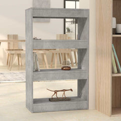 vidaXL Book Cabinet | Concrete grey | Engineered wood | Medium | Book Cabinet 1