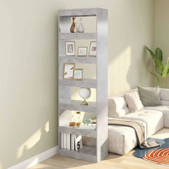 vidaXL Book Cabinet | Concrete Grey | Engineered wood | Medium | Book Cabinet 1