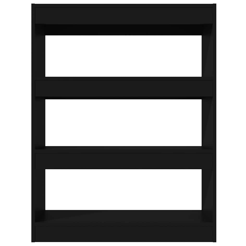 vidaXL Book Cabinet | Black | Engineered wood | Medium | Book Cabinet 5