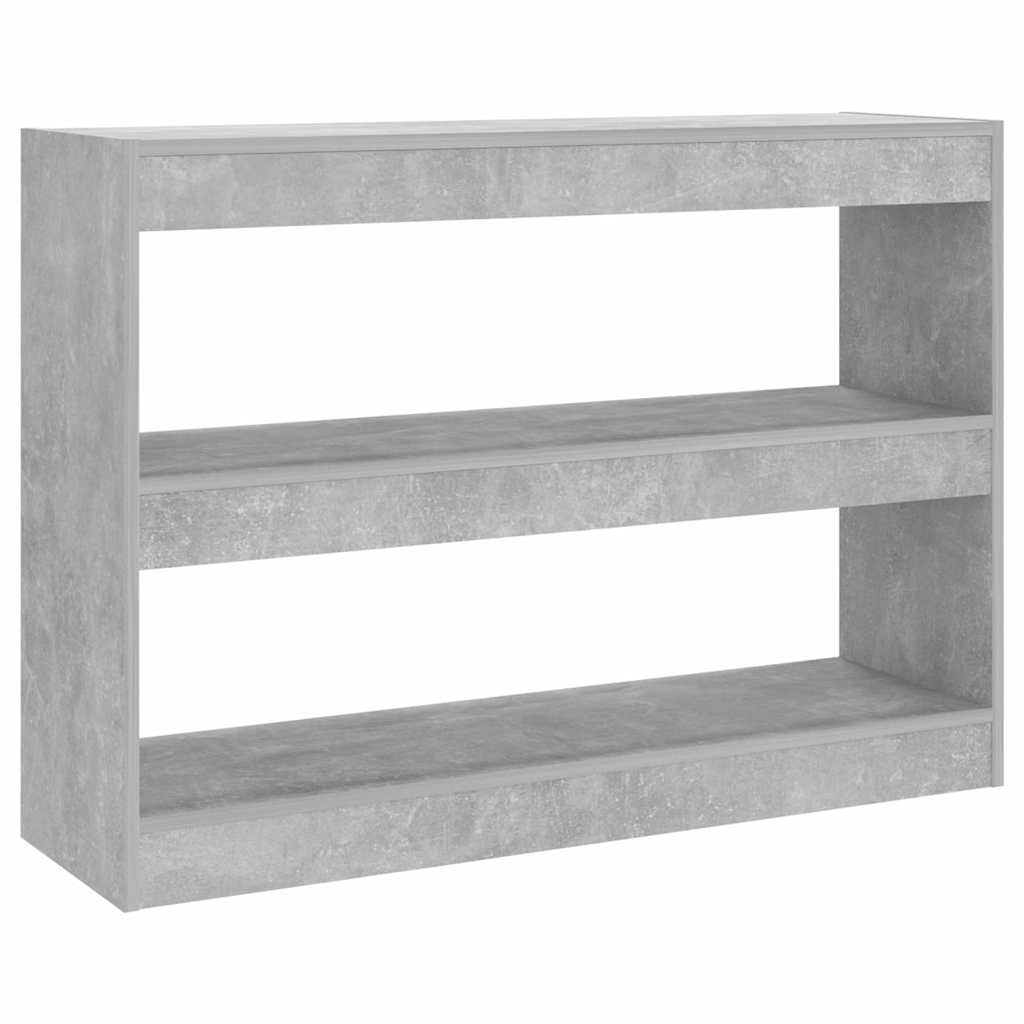 vidaXL Bookcase | Concrete grey | Engineered wood | Medium | Bookcase 2