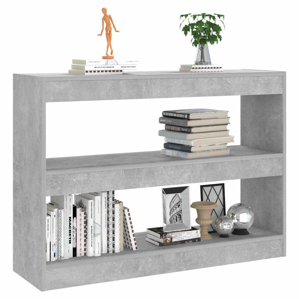 vidaXL Bookcase | Concrete grey | Engineered wood | Medium | Bookcase 5