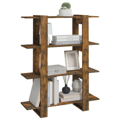 vidaXL Book Cabinet | Smoked oak | Engineered wood | Medium | Book Cabinet 5