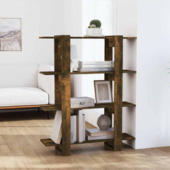 vidaXL Book Cabinet | Smoked oak | Engineered wood | Medium | Book Cabinet 1
